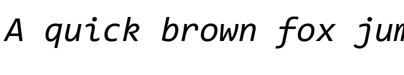 Preview of Code New Roman Italic font