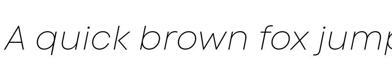 Preview of Code Next-Trial Thin Italic font