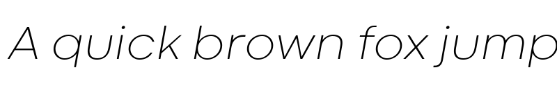 Preview of Codec Cold ExtraLight Italic font