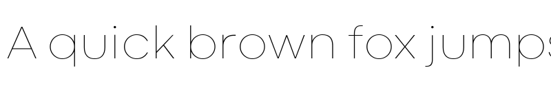 Preview of Codec Cold Trial Thin font