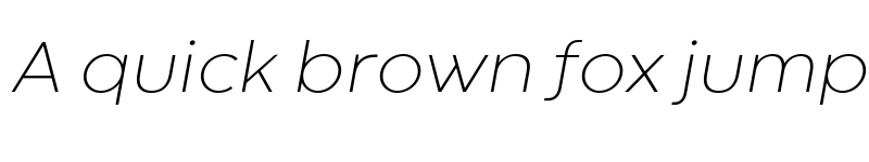 Preview of Codec Warm Trial ExtraLight Italic font