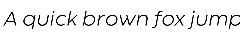 Preview of Codec Warm Trial Light Italic font