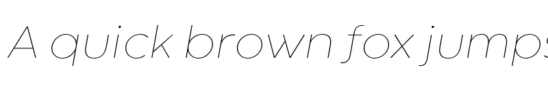 Preview of Codec Warm Trial Thin Italic font