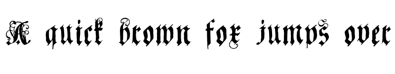 Preview of CoelnischeCurrentFraktur Regular font