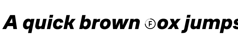 Preview of CoFo Sans Black Italic font