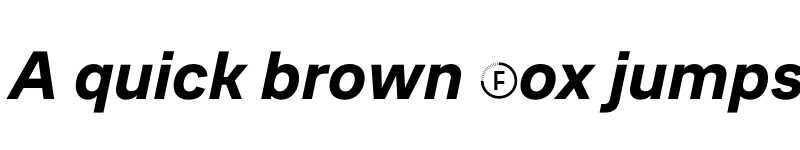 Preview of CoFo Sans Bold Italic font