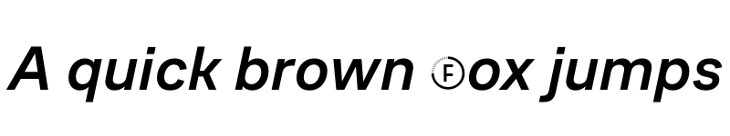 Preview of CoFo Sans Medium Italic font