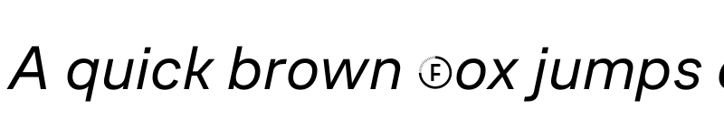 Preview of CoFo Sans Regular Italic font