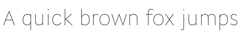 Preview of Cogito Ultralight font