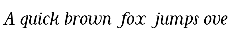 Preview of Cohaerentia Italic font