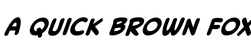 Preview of Collector Comic Bold Italic font