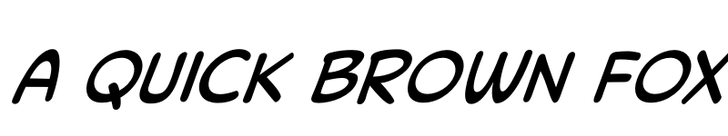 Preview of Collector Comic Italic font