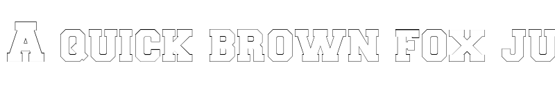 Preview of CollegiateBorderFLF Regular font