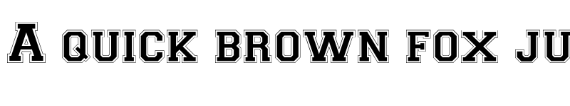 Preview of CollegiateFLF Regular font