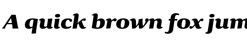 Preview of Collier Extra Bold Italic font