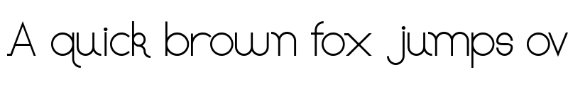 Preview of colorless Regular font