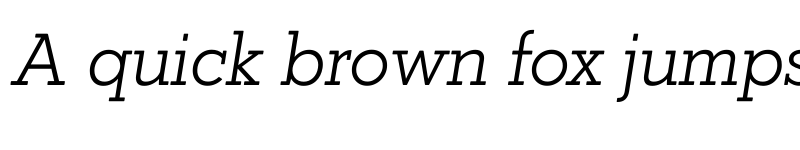 Preview of Coltan Gea Light Italic font