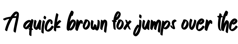 Preview of Comeback Signature Regular font
