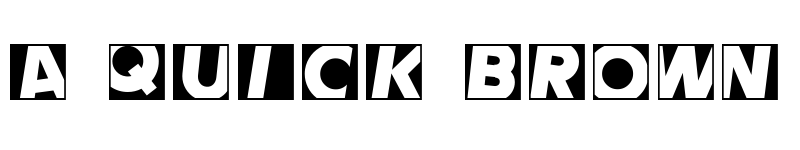 Preview of Comet Negative font