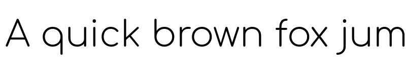 Preview of Comfortaa Light font