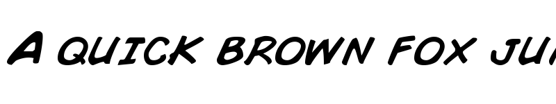 Preview of Comic Book Regular font