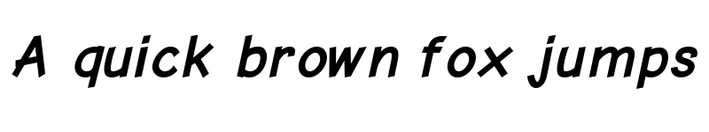 Preview of Comic Neue Angular Bold Oblique font