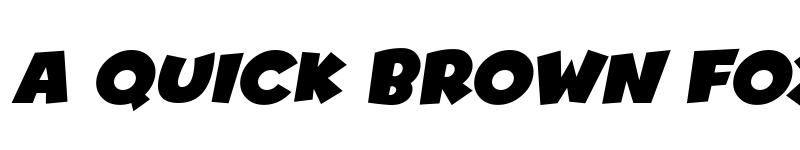 Preview of Comics Deluxe Italic font