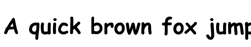 Preview of ComicSansMSW05-Bold Regular font