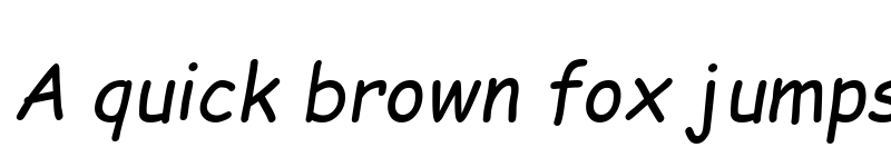 Preview of ComicSansMSW05-Italic Regular font