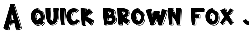 Preview of Comik Outline font