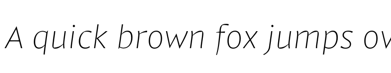 Preview of Comma Base Hairline Italic font