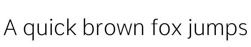 Preview of Comme ExtraLight font