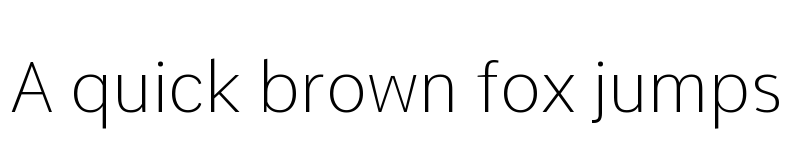 Preview of Comme Thin font