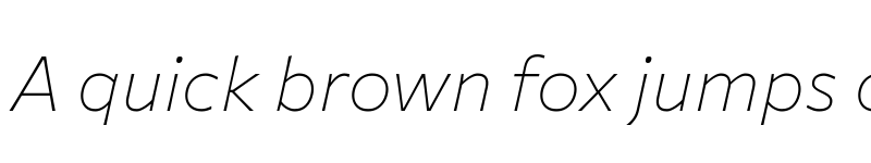 Preview of Commissioner Flair Thin Italic font