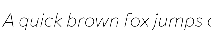 Preview of Commissioner Loud Thin Italic font