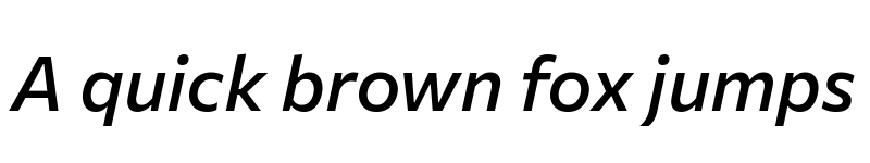 Preview of Commissioner Medium Italic font