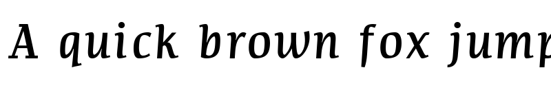 Preview of Communist Italic font