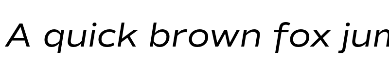 Preview of Commuters Sans Italic font