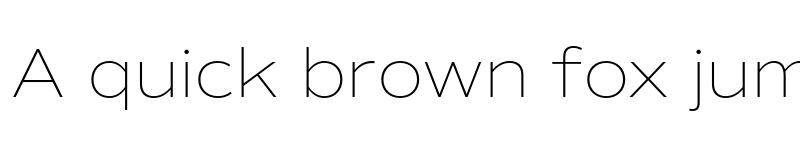 Preview of Commuters Sans Thin font