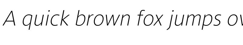 Preview of Conamore ExtraLight Italic font