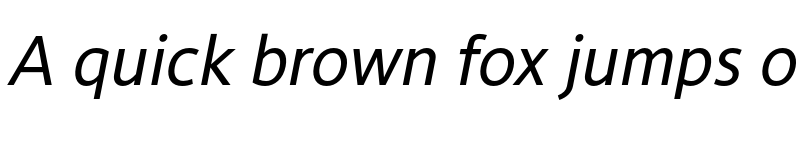 Preview of Conamore Italic font