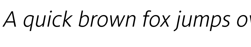 Preview of Conamore Light Italic font