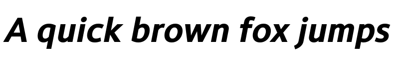 Preview of Conamore SemiBold Italic font