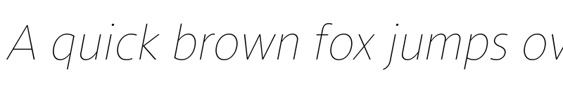 Preview of Conamore Thin Italic font