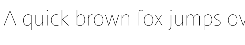 Preview of Conamore Thin font