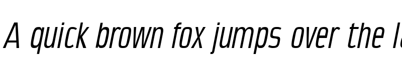 Preview of CondensansPaneurope Italic font