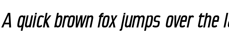 Preview of CondensansPaneurope-Medium Medium Italic font
