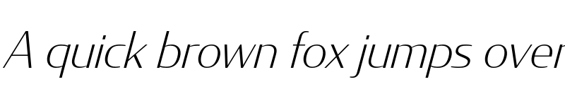 Preview of Condor ExtraLight Italic font