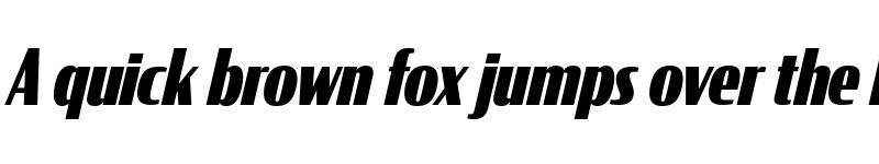 Preview of CondorComp Black Italic font