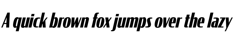 Preview of CondorComp Bold Italic font